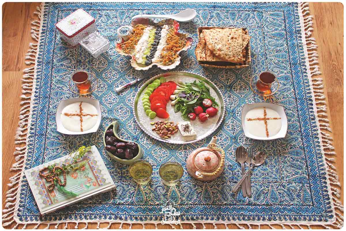 مائدة الإفطار في شهر رمضان المبارك